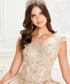 Princesa By Ariana Vara - PR12002 Embroidered Lace Ball Gown