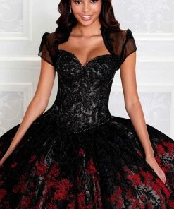 Princesa By Ariana Vara PR12275 - Off-Shoulder Sleeves Lighted Ball Gown 16 Princesa By Ariana Vara PR12275 - Off-Shoulder Sleeves Lighted Ball Gown