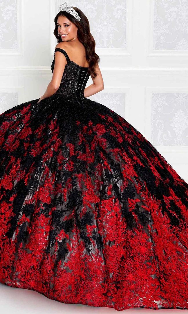 Princesa By Ariana Vara PR12275 - Off-Shoulder Sleeves Lighted Ball Gown 4 Princesa By Ariana Vara PR12275 - Off-Shoulder Sleeves Lighted Ball Gown