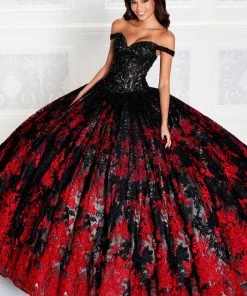 Princesa By Ariana Vara PR12275 - Off-Shoulder Sleeves Lighted Ball Gown 15 Princesa By Ariana Vara PR12275 - Off-Shoulder Sleeves Lighted Ball Gown