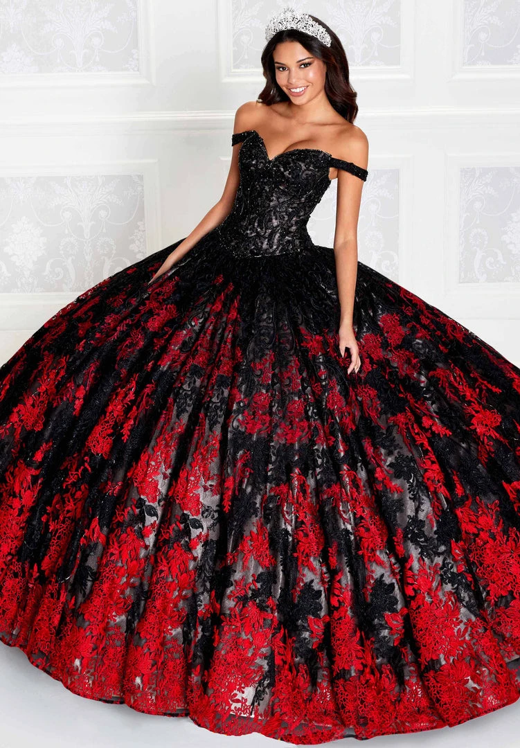 Princesa By Ariana Vara PR12275 - Off-Shoulder Sleeves Lighted Ball Gown 6 Princesa By Ariana Vara PR12275 - Off-Shoulder Sleeves Lighted Ball Gown