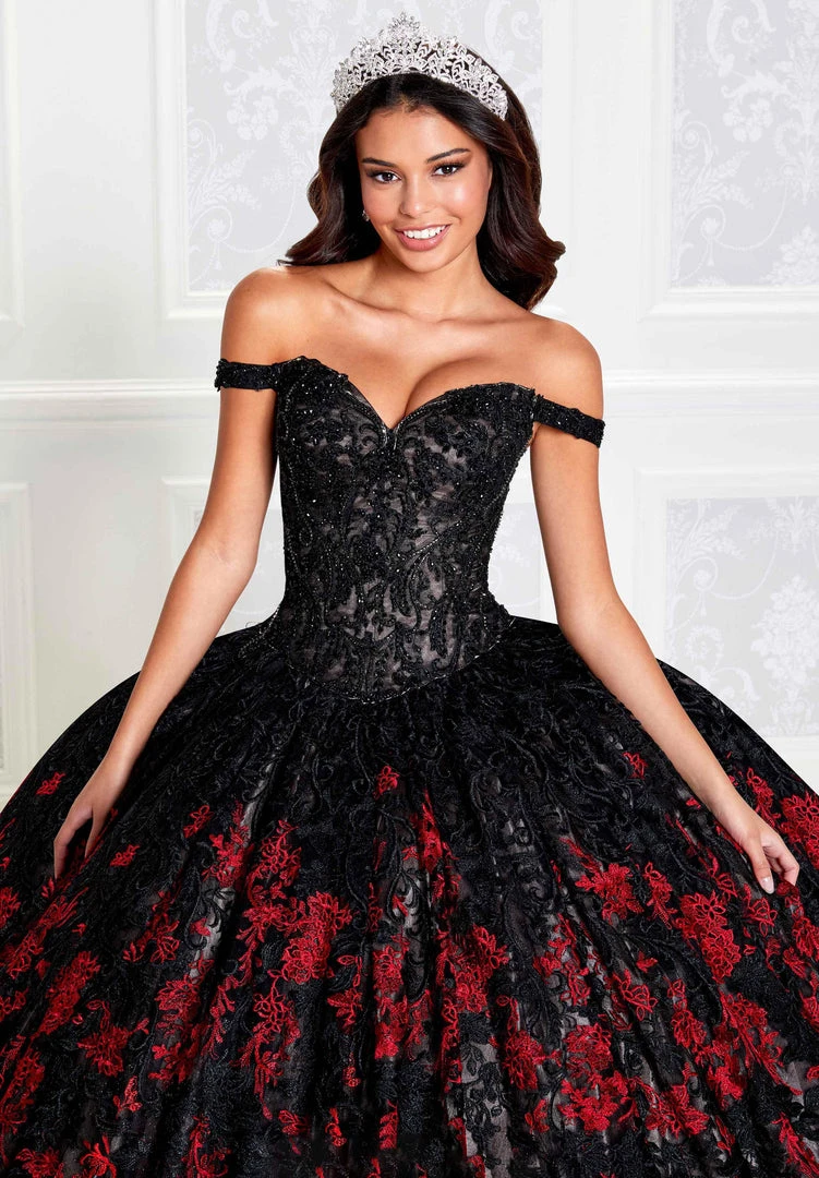 Princesa By Ariana Vara PR12275 - Off-Shoulder Sleeves Lighted Ball Gown 8 Princesa By Ariana Vara PR12275 - Off-Shoulder Sleeves Lighted Ball Gown