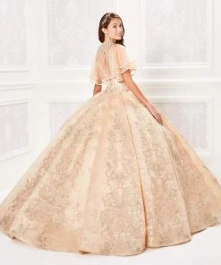 Princesa By Ariana Vara - PR21955 Lace V-Neck Ball Gown