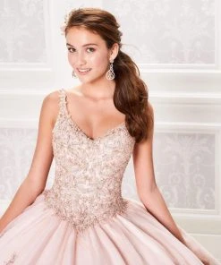 Princesa By Ariana Vara - PR21961 Beaded Appliques Ballgown