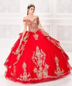 Princesa By Ariana Vara - PR21962 Lace Appliqued Off-Shoulder Dress