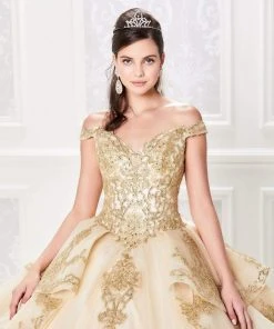 Princesa By Ariana Vara - PR21962 Lace Appliqued Off-Shoulder Dress