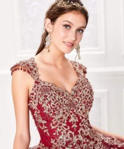 Princesa By Ariana Vara - PR21964 Embellished V Neck Dress