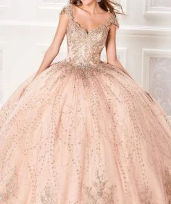 Princesa By Ariana Vara - PR21964 Embellished V Neck Dress