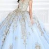 Princesa By Ariana Vara - PR22025 Short Sleeve Ball Gown 2 Princesa By Ariana Vara - PR22025 Short Sleeve Ball Gown