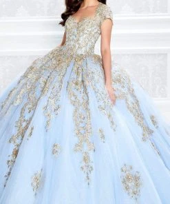 Princesa By Ariana Vara - PR22025 Short Sleeve Ball Gown