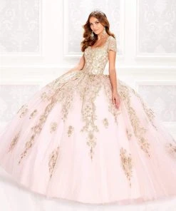 Princesa By Ariana Vara - PR22025 Short Sleeve Ball Gown
