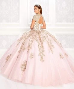 Princesa By Ariana Vara - PR22025 Short Sleeve Ball Gown
