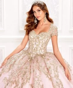 Princesa By Ariana Vara - PR22025 Short Sleeve Ball Gown