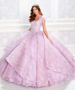 Princesa By Ariana Vara - PR22028 Embroidered Lace Ball Gown