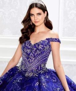 Princesa By Ariana Vara - PR22028 Embroidered Lace Ball Gown