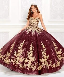 Princesa By Ariana Vara - PR22030 Sequined Sweetheart Ball Gown
