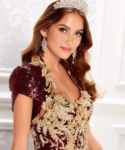 Princesa By Ariana Vara - PR22030 Sequined Sweetheart Ball Gown