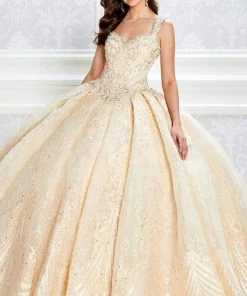 Princesa By Ariana Vara - PR22033 Queen Anne Lace Ball Gown