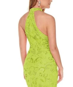 Rachel Allan - 40022 High Choker Neck Beaded Tulle Cocktail Dress