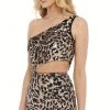Rachel Allan - 40107 Asymmetric Animal Print Short Dress 2 Rachel Allan - 40107 Asymmetric Animal Print Short Dress