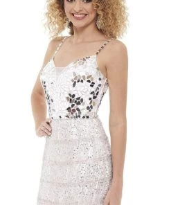 Rachel Allan - 40166 Thin Straps Sheath Dress