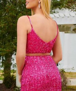 Rachel Allan 40199 - Two-Piece Sequin Cocktail Dress