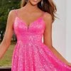 Rachel Allan 40206 - Strappy Back Sequin Homecoming Dress