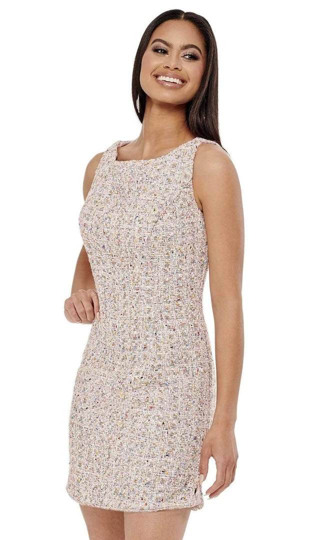 Rachel Allan - 50030 Textured Two Piece Short Dress 5 Rachel Allan - 50030 Textured Two Piece Short Dress