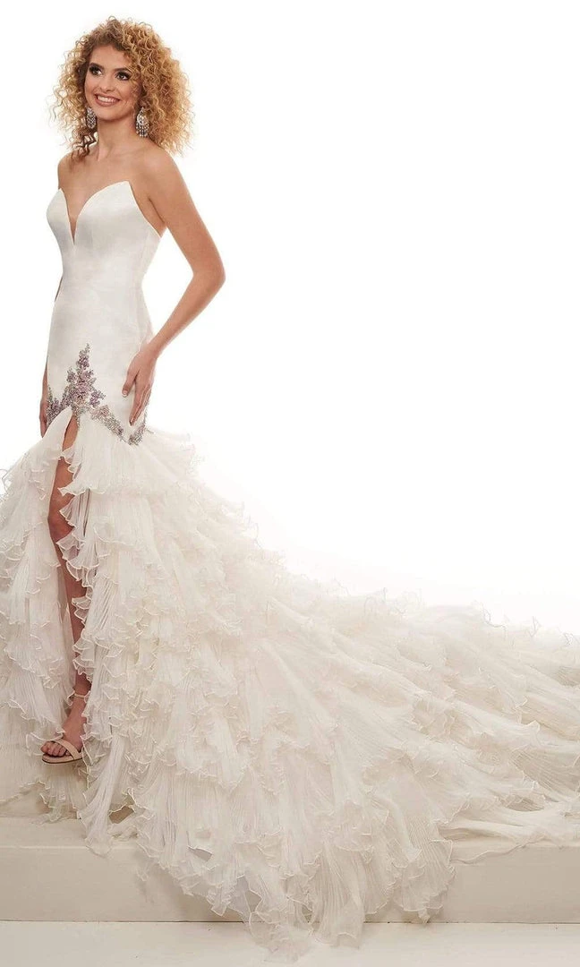 Rachel Allan - 50036 Strapless Ruffled Mermaid Dress 6 Rachel Allan - 50036 Strapless Ruffled Mermaid Dress