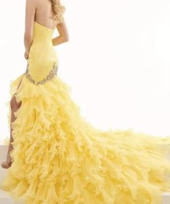 Rachel Allan - 50036 Strapless Ruffled Mermaid Dress 7 Rachel Allan - 50036 Strapless Ruffled Mermaid Dress