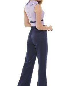 Rachel Allan - 50040 Two Toned Collared Jumpsuit