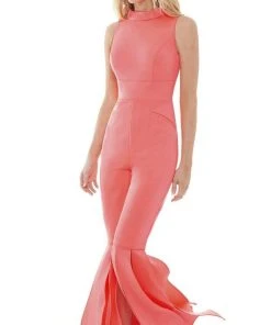 Rachel Allan - 50044 Crepe Made High Neck Jumpsuit