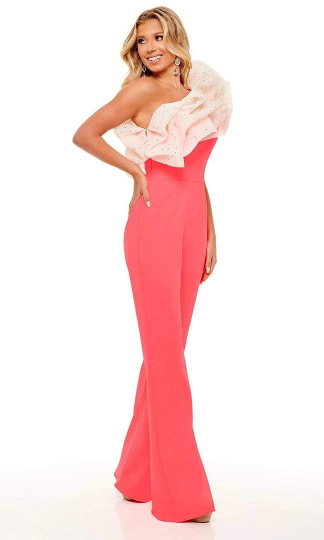 Rachel Allan - 50069 Oversized Ruffle Jumpsuit 3 Rachel Allan - 50069 Oversized Ruffle Jumpsuit