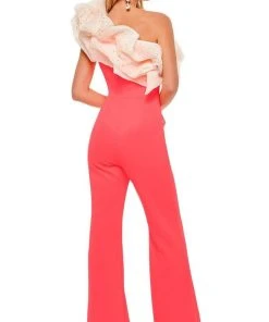 Rachel Allan - 50069 Oversized Ruffle Jumpsuit 10 Rachel Allan - 50069 Oversized Ruffle Jumpsuit