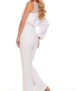 Rachel Allan - 50080 Floral Appliques Jewel Jumpsuit 9 Rachel Allan - 50080 Floral Appliques Jewel Jumpsuit