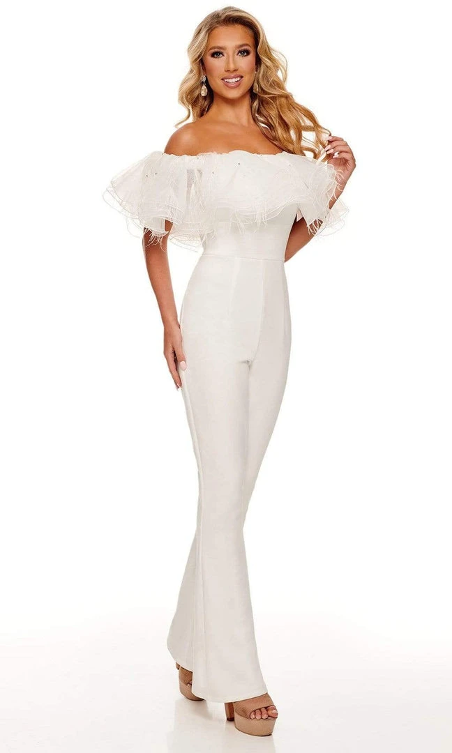 Rachel Allan - 50106 Draped Ruffle Jumpsuit 7 Rachel Allan - 50106 Draped Ruffle Jumpsuit