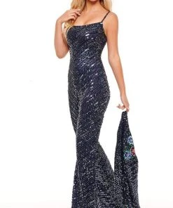 Rachel Allan - 50111 Fully Embellished Jumpsuit With Blazer 6 Rachel Allan - 50111 Fully Embellished Jumpsuit With Blazer