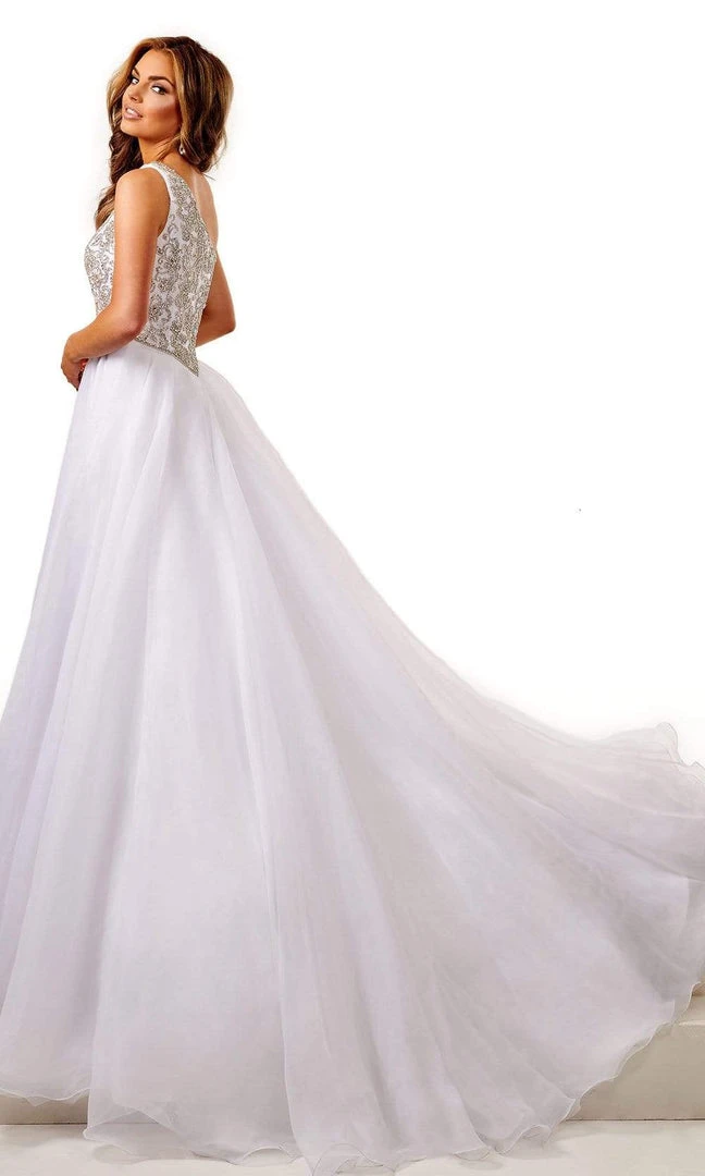 Rachel Allan - 50124 Embellished One Shoulder A-Line Dress 7 Rachel Allan - 50124 Embellished One Shoulder A-Line Dress