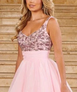 Rachel Allan 50137 - Sleeveless Empire Ballgown