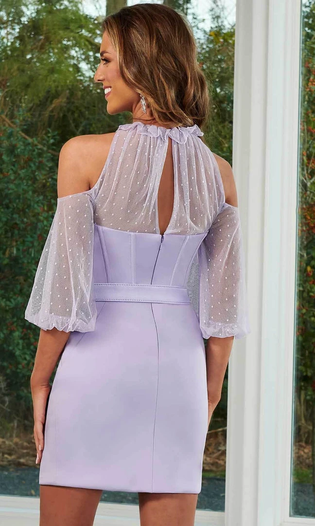 Rachel Allan 50142 - Open Shoulder Cocktail Dress 6 Rachel Allan 50142 - Open Shoulder Cocktail Dress