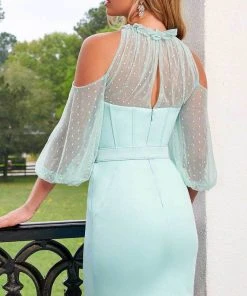 Rachel Allan 50142 - Open Shoulder Cocktail Dress 9 Rachel Allan 50142 - Open Shoulder Cocktail Dress