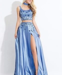 Rachel Allan - 6150 Two Piece Floral Scoop Evening Gown Long Dresses 8 Rachel Allan - 6150 Two Piece Floral Scoop Evening Gown Long Dresses