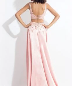 Rachel Allan - 6150 Two Piece Floral Scoop Evening Gown Long Dresses 7 Rachel Allan - 6150 Two Piece Floral Scoop Evening Gown Long Dresses