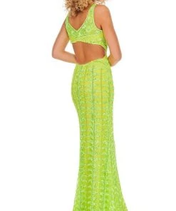Rachel Allan - 70030 Long Beaded Cutout Sheath Gown 7 Rachel Allan - 70030 Long Beaded Cutout Sheath Gown
