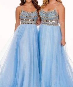 Rachel Allan - 70038 Geometric Cut Glass Tulle Dress 12 Rachel Allan - 70038 Geometric Cut Glass Tulle Dress