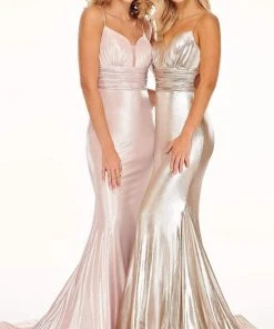 Rachel Allan - 70053 Metallic Open Back Mermaid Gown 11 Rachel Allan - 70053 Metallic Open Back Mermaid Gown