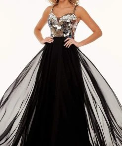 Rachel Allan - 70060 Sweetheart Cut Glass Bodice A-Line Gown