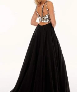 Rachel Allan - 70060 Sweetheart Cut Glass Bodice A-Line Gown 7 Rachel Allan - 70060 Sweetheart Cut Glass Bodice A-Line Gown