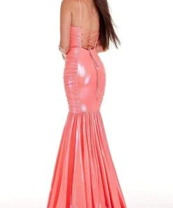 Rachel Allan - 70061 Sleeveless Ruche-Ornate Mermaid Gown