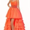 Rachel Allan - 70074 Ruffled Sweetheart High Low Dress